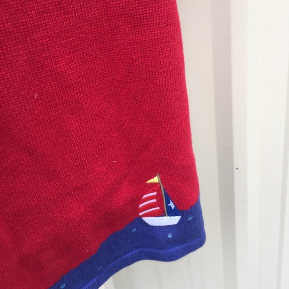 QUACKER FACTORY RED BEACH LIGHTHOUSE SWEATER - Picture 5 of 8